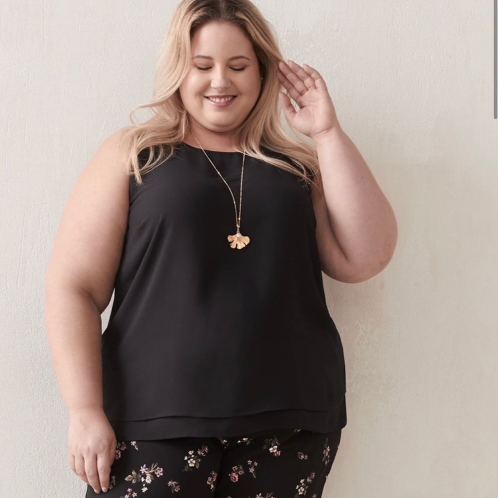 Pennington’s Sleeveless Black Blouse!